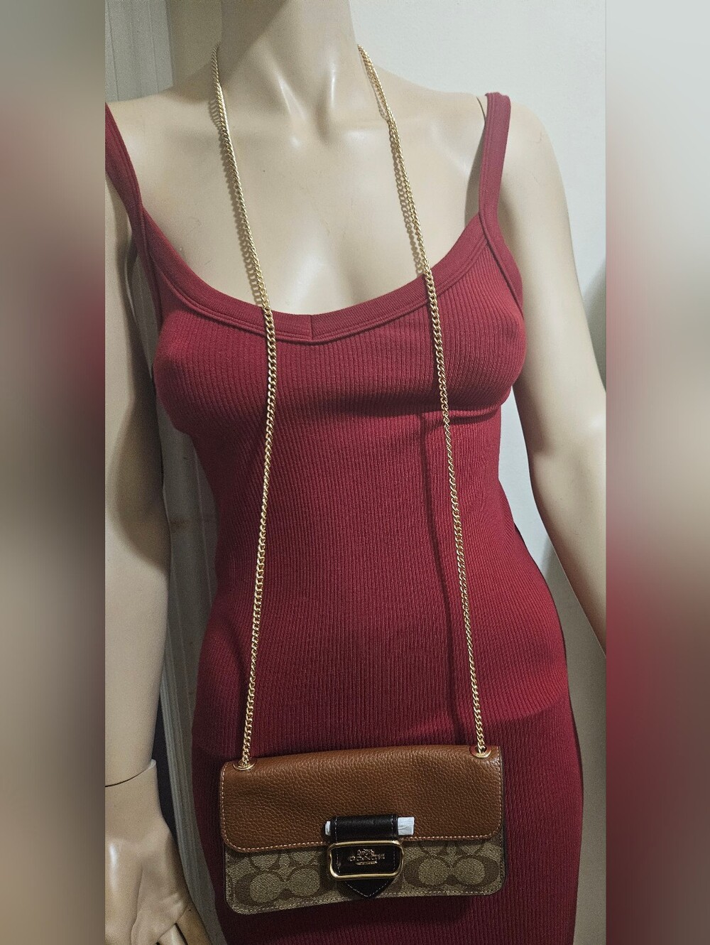 NWT Coach Small Morgan Crossbody In Colorblock Signature Canvas - Picture 6 of 6